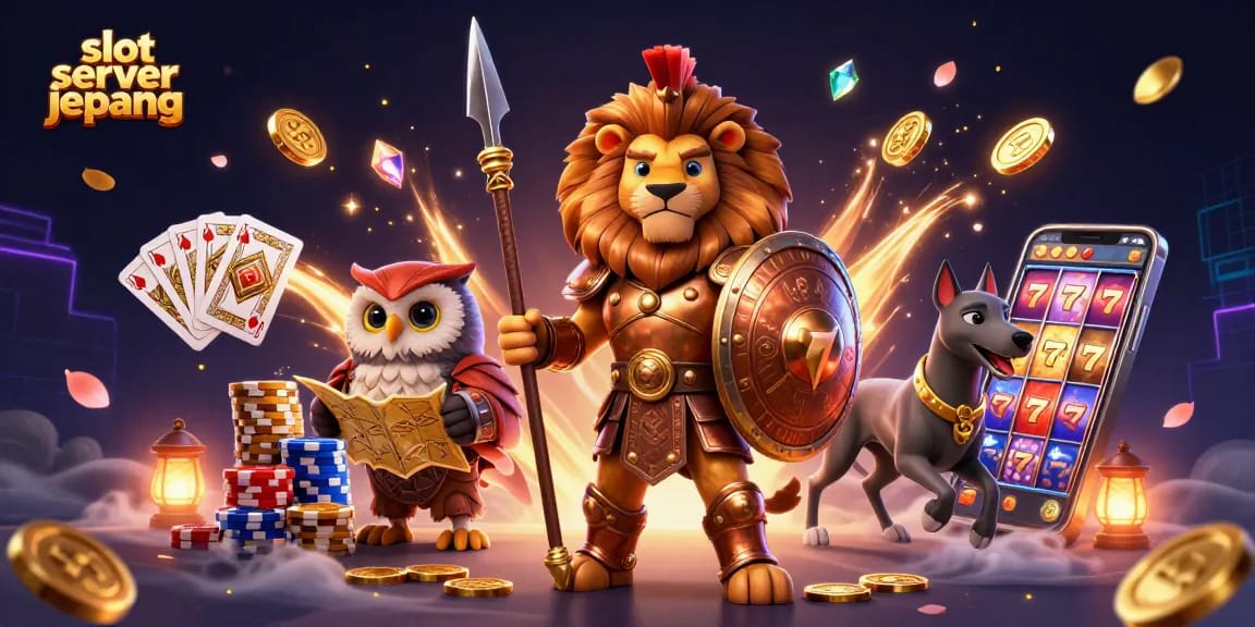 Experience thrilling gameplay with slot server jepang in an exciting 3D casino scene.