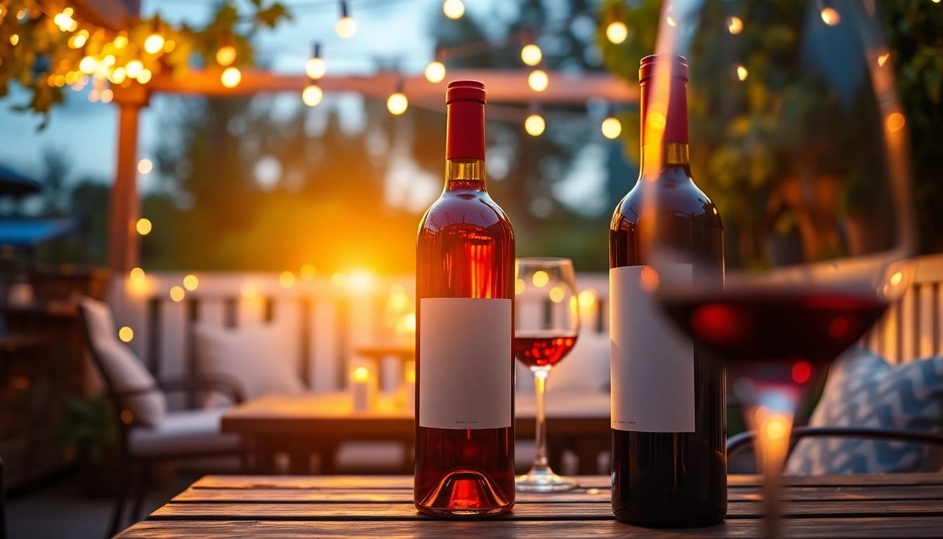 Discover exceptional wine delivery Toronto options with a beautifully arranged wine setup.