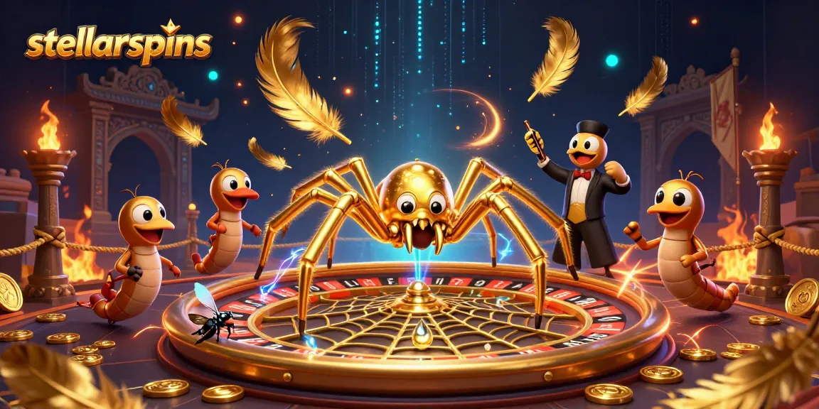 Play online craps at stellarspins with animated characters in a vibrant casino scene.