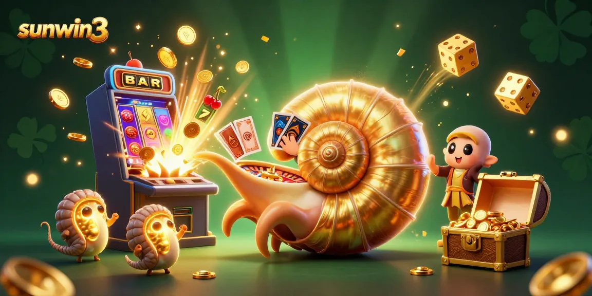 Engage with sunwin3 as the ancient nautilus spins a roulette wheel amid a burst of gold and jackpots.