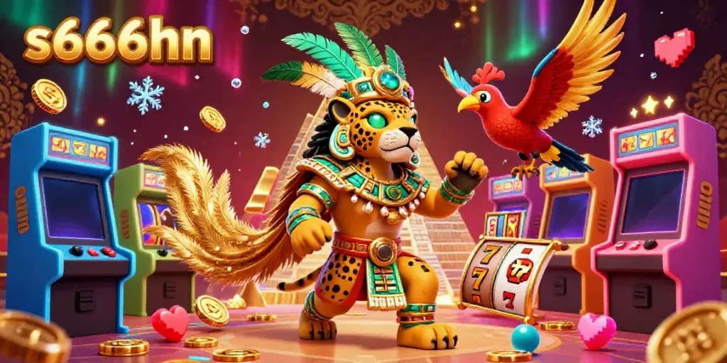 Engage with the thrilling gaming experience at s666hn featuring vibrant slot machines and Mayan themes.