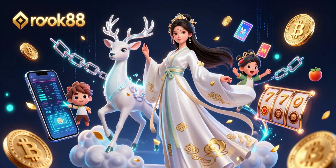 Spin the reels and win big at rokok88 with a vibrant 3D casino illustration packed with excitement.