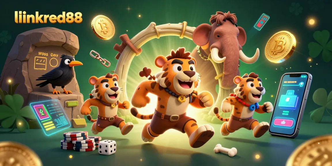 Experience thrilling gameplay with link red88 in a vibrant prehistoric casino scene