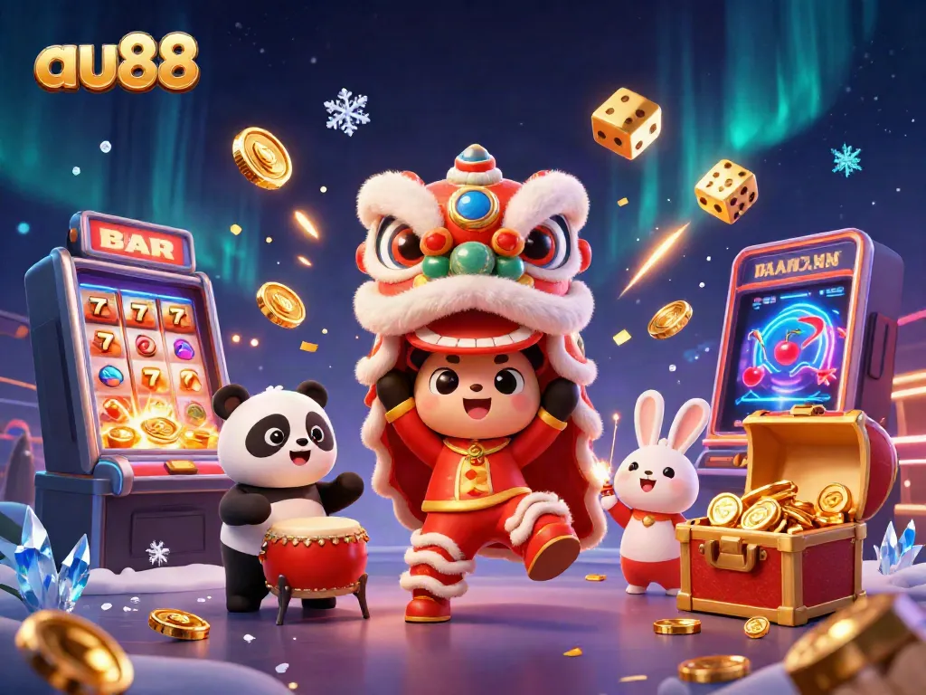Experience thrilling jackpots with au88's vibrant casino adventures featuring energetic characters.