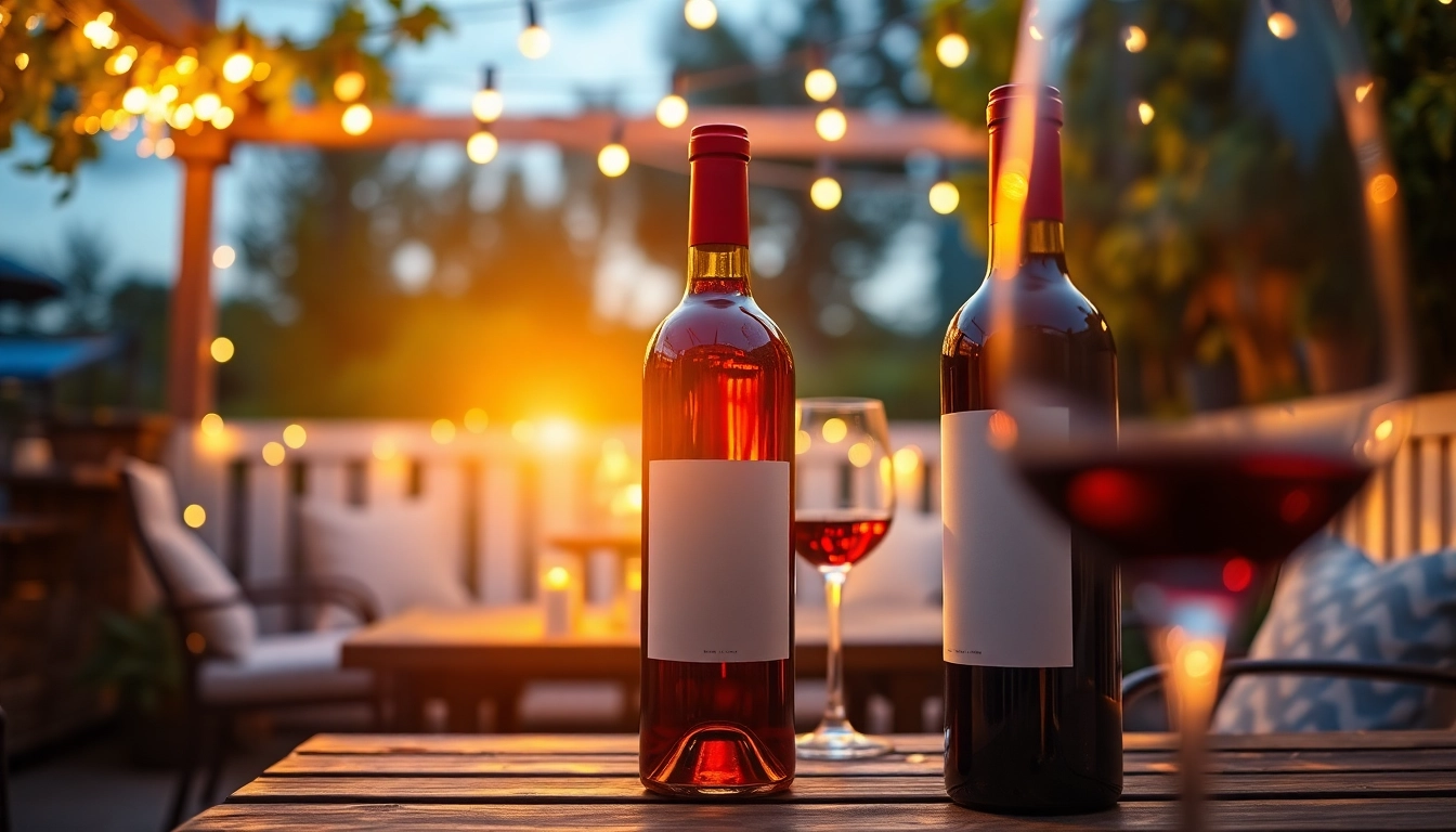 Discover exceptional wine delivery Toronto options with a beautifully arranged wine setup.