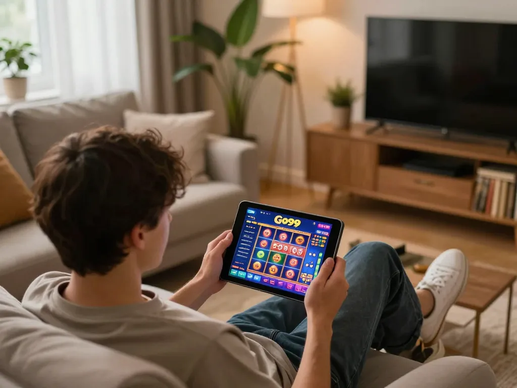 Play dynamic slot games on Go99 while enjoying a cozy home environment with engaging graphics.