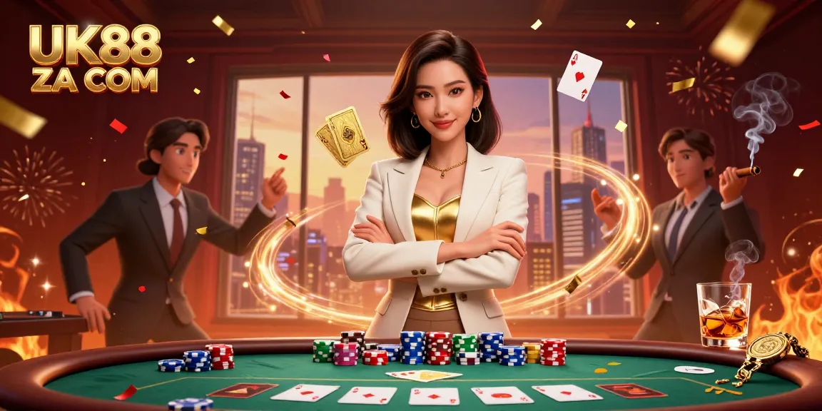 Engage with thrilling bets at UK88 ZA COM while experiencing the excitement of poker with colorful chips and professional players.