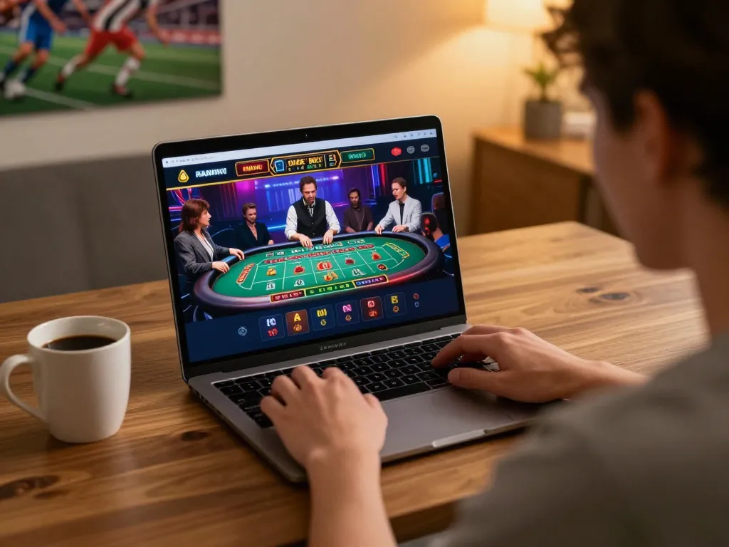 Experience thrilling gameplay on bom88 with live dealer interactions from a cozy home setup