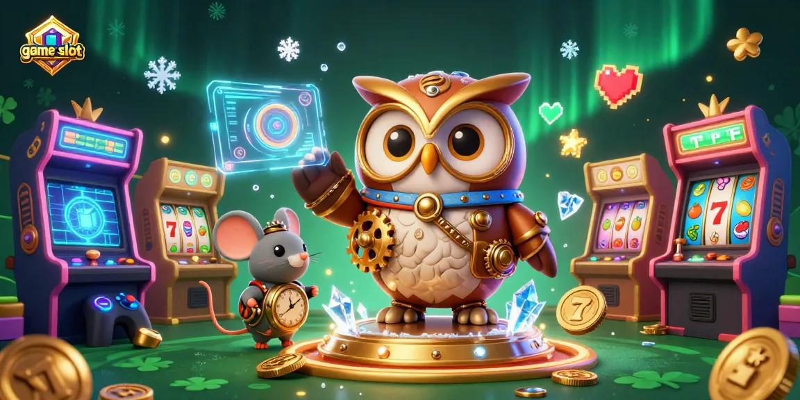 Experience thrilling game slot action with dynamic elements and vibrant designs in this engaging 3D scene.