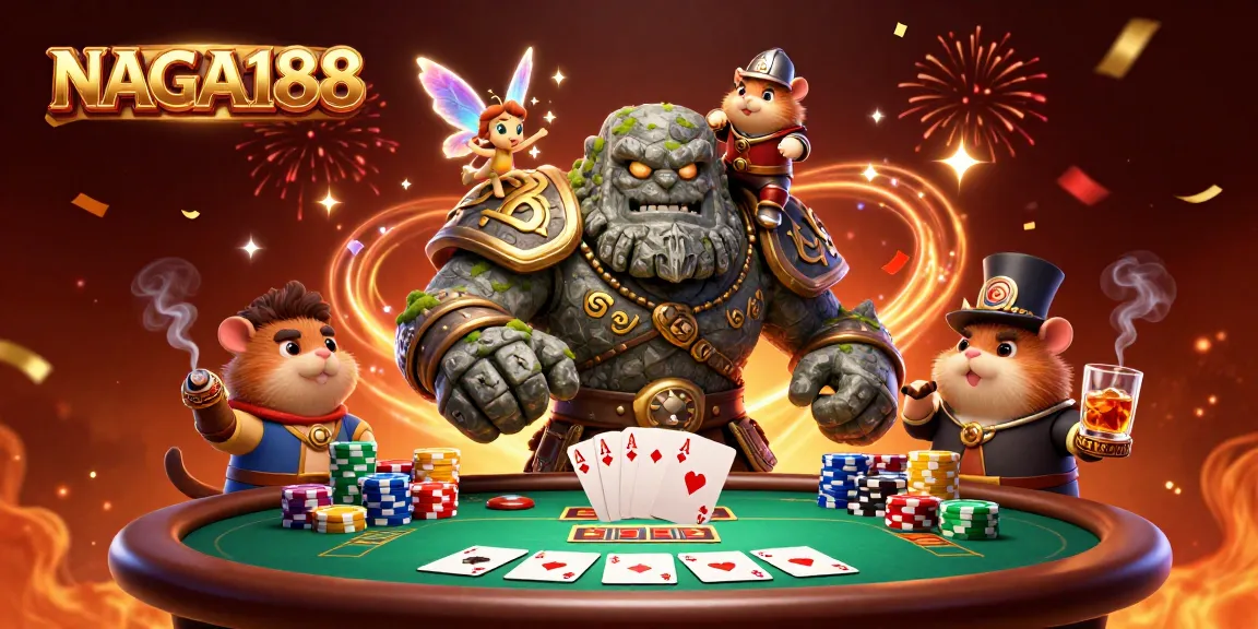 NAGA188 menawarkan pengalaman taruhan dengan golem dan keseruan permainan poker yang dramatis.