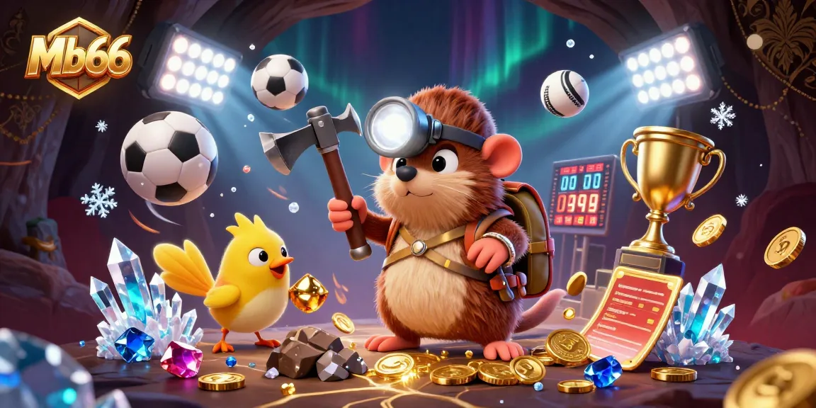 Win exciting rewards at Mb66 with dynamic sports betting action featuring animated characters.