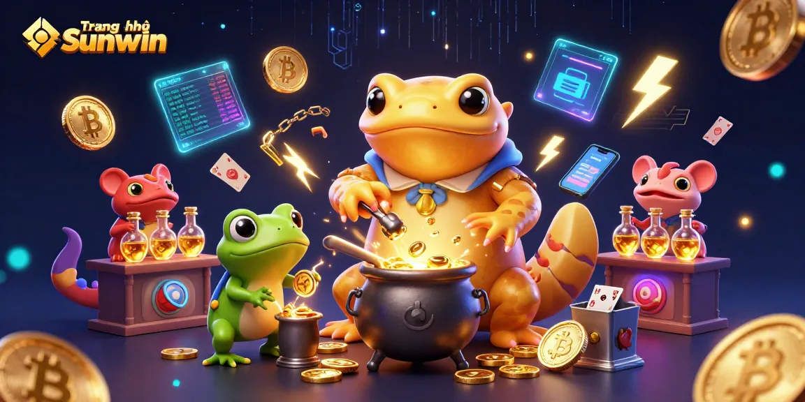 Engage with Trang chủ Sunwin as the alchemist transforms metals into gold in a vibrant casino scene.