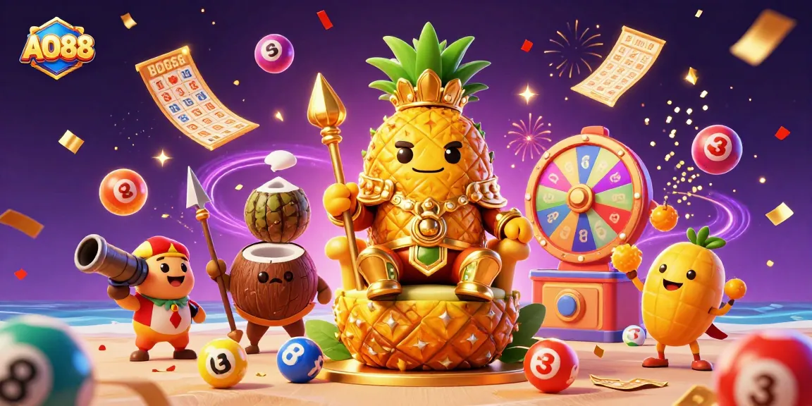 Engage in fun gaming adventures at AO88 with vibrant, dynamic casino elements and characters.